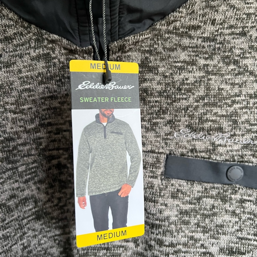 Eddie Bauer Sweater Fleece Men’s Medium New w/tags - Picture 3 of 8